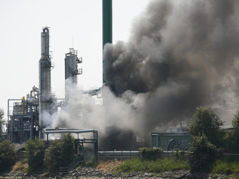 Industrial,Fire,At,Koppers,A/s,Nyborg,,Denmark,The,2nd,Of