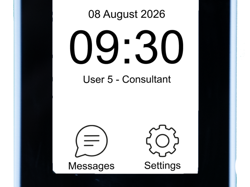 Evolve Pager Front Home Screen
