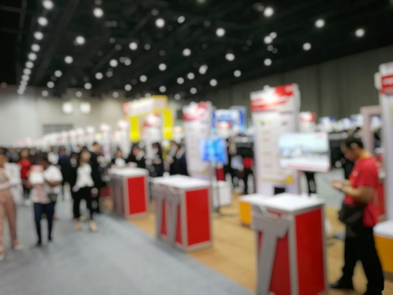 Blur,,Defocused,Background,Of,Public,Exhibition,Hall.,Business,Tradeshow,,Job