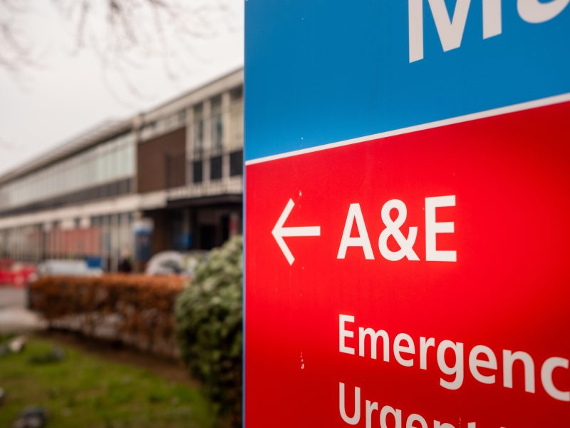 Uk ,A,And,E,Accident,And,Emergency,Sign,On,Nhs